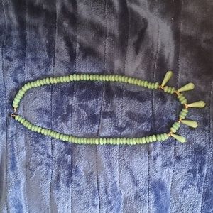 Jade Glass Bead Necklace